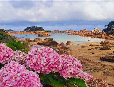 Balade sénior plage Trestraou Perros-Guirec Côtes-d'Armor