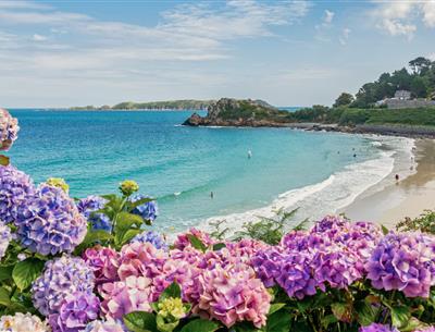 Balade sénior plage Trestraou Perros-Guirec Côtes-d'Armor