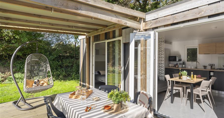 Cabane Perrosienne Premium  2ch 4p à Perros Guirec - terrasse 2