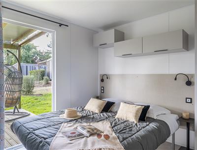 Cabane Perrosienne Premium  2ch 4p à Perros Guirec - Chambre parents
