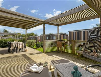 Cabane Perrosienne Premium  3ch 6p à Perros Guirec - terrasse