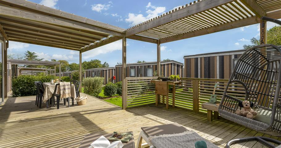 Cabane Perrosienne Premium  3ch 6p à Perros Guirec - terrasse