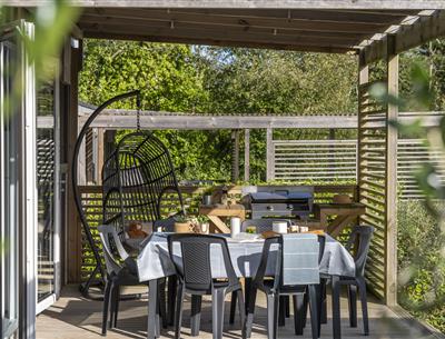Cabane LUXE Perrosienne 3ch 6p à Perros Guirec  terrasse
