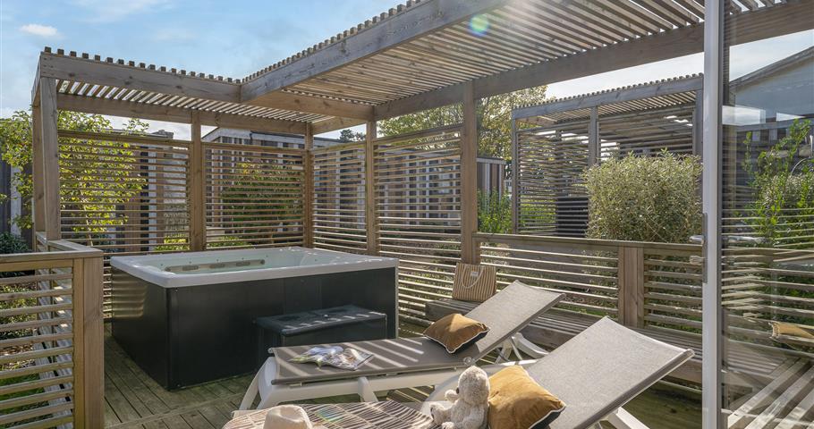Cabane LUXE Perrosienne 3ch 6p à Perros Guirec  jacuzzi 2