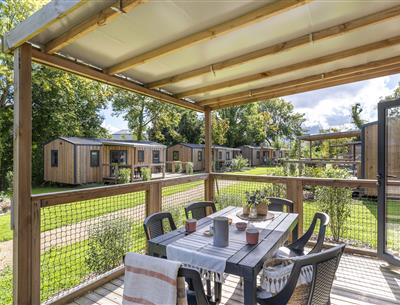 Confort 3ch 6p à Perros Guirec au Village Perrosien Bretagne - terrasse
