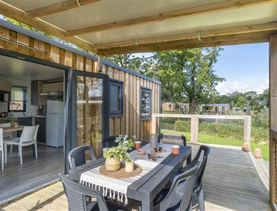 Confort 3ch 6p à Perros Guirec au Village Perrosien Bretagne - terrasse 2
