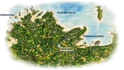 Camping Loguivy 28 map village perrosien mob